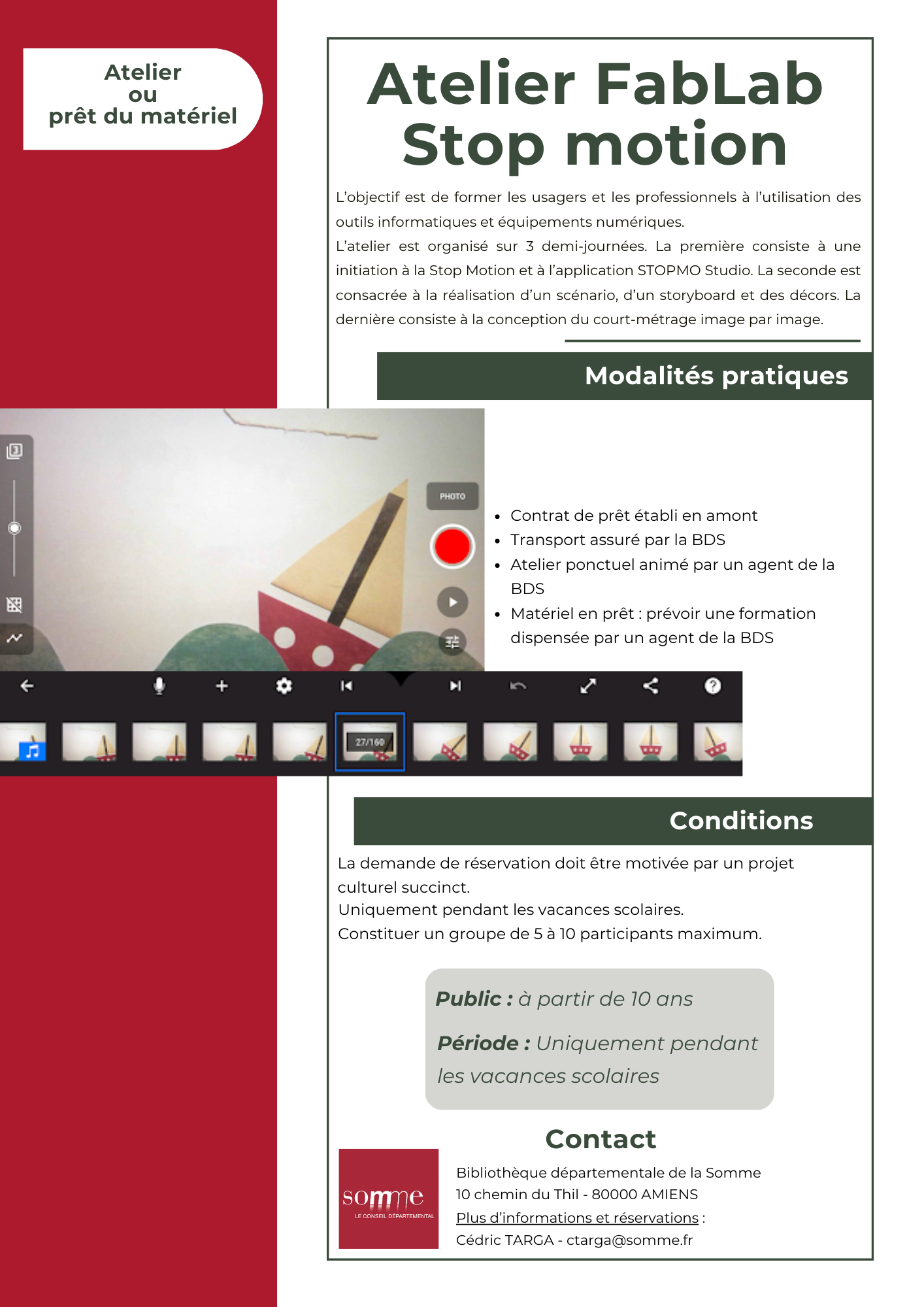 Atelier FabLab stop motion