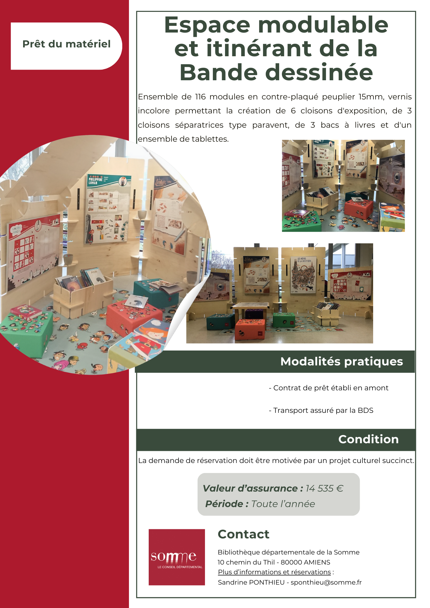 Espace modulable itinerant BD