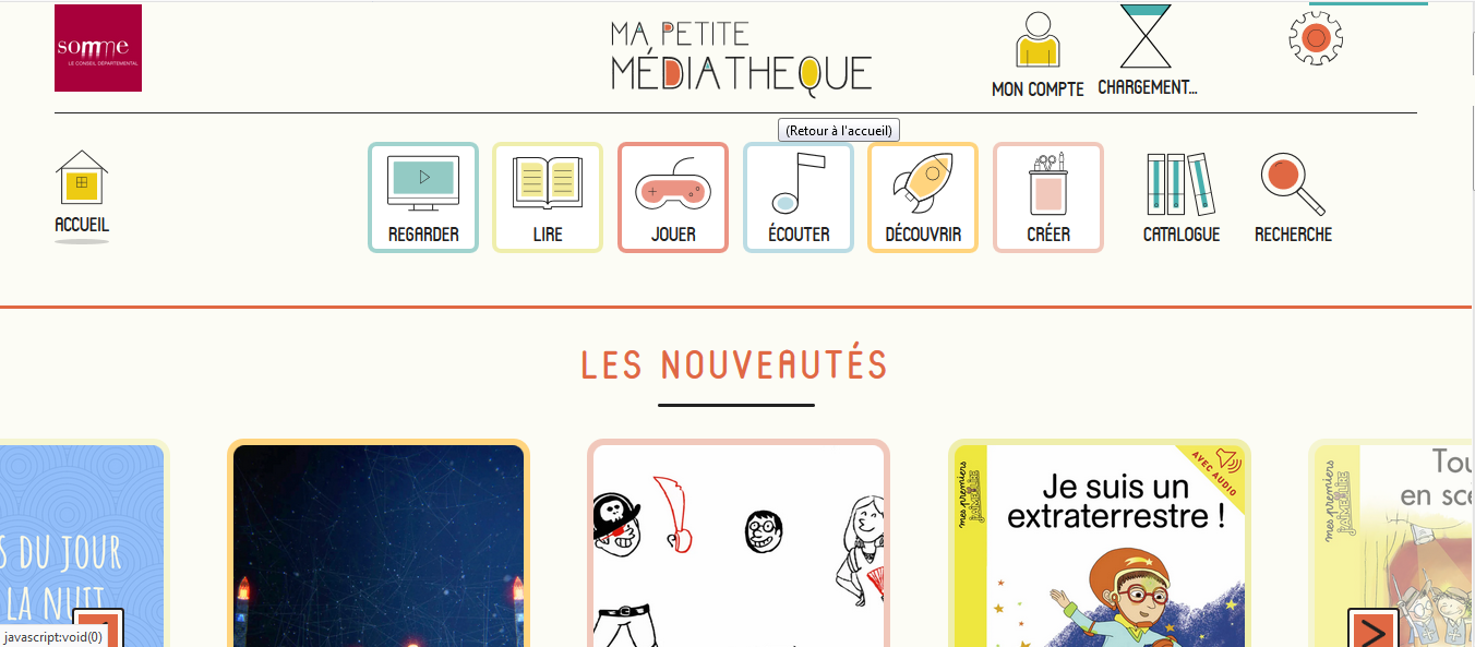 petite mediatheque page accueil